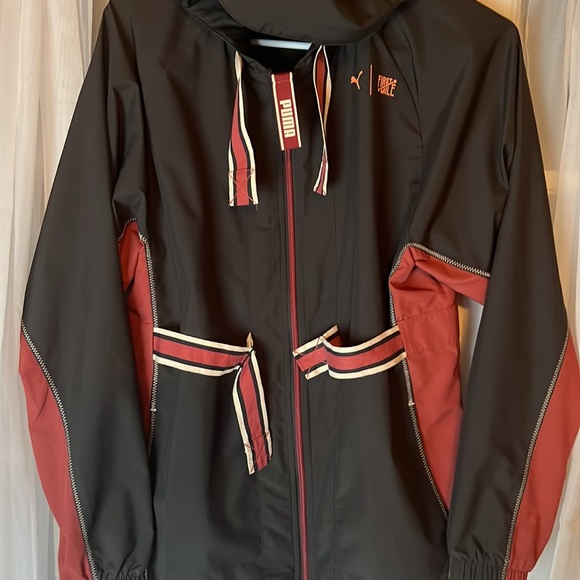 PUMA x FIRST MILE Women's Anorak Women’s XS Puma Black-Burnt Russet - Picture 5 of 9